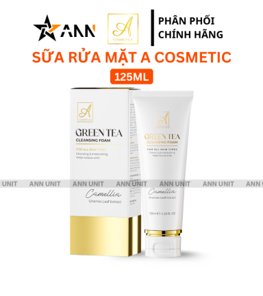Sữa Rửa Mặt Trà Xanh A Cosmetics Phương Anh 125ml Phiên Bản Mới - 8938564108059