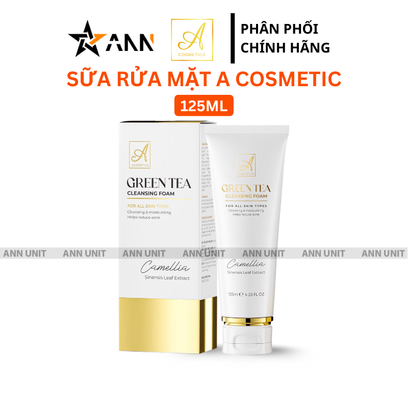 26991_5_20251113175718.png Sữa Rửa Mặt Trà Xanh A Cosmetics Phương Anh 125ml Phiên Bản Mới - 8938564108059