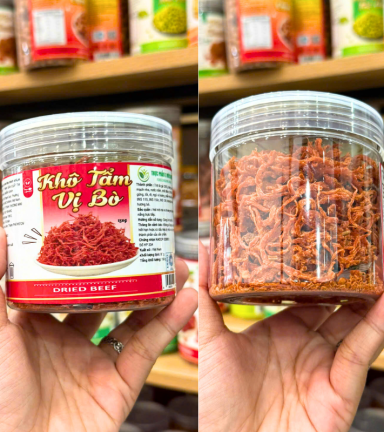 Khô Tẩm Vị Bò Mini 150g Hộp Pet Thơm Ngon - KTVBHP150G