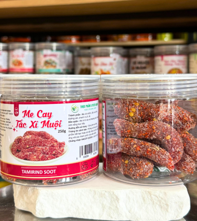 Kẹo Me Cay Tắc Xí Muội Mini 250g - Hộp Pet - MCTXM2