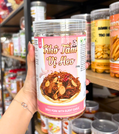 Khô Tẩm Vị Heo 250g Hộp Pet Thơm Ngon - KTVHHP250G