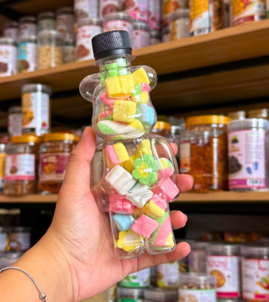 Kẹo Dẻo Bông Marshmallow 70g Chai Gấu Nhỏ - KDBMGN70G