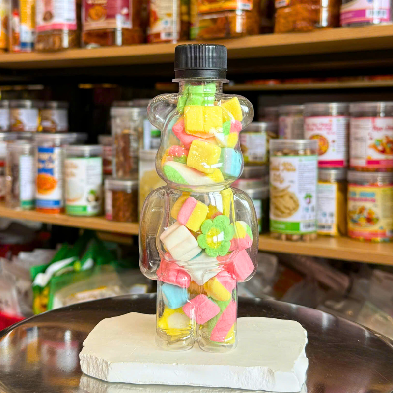 Kẹo Dẻo Bông Marshmallow 70g Chai Gấu Nhỏ 6 Kẹo Dẻo Bông Marshmallow 70g Chai Gấu Nhỏ