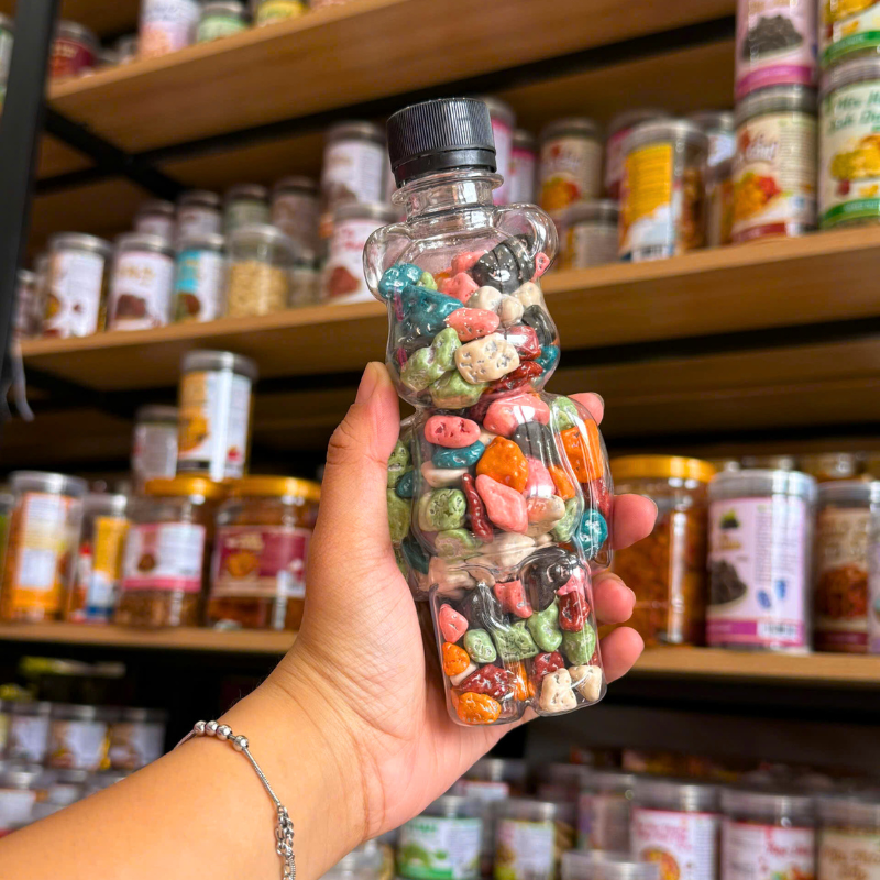 Kẹo Socola Sỏi Đá 200g - Chai Gấu Nhỏ 6 Kẹo Socola Sỏi Đá 200g - Chai Gấu Nhỏ