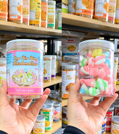 Kẹo Dẻo Bông Marshmallow Mini 150g - Hộp Pet - KDBMMHP150G