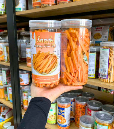 Snack Hương Phô Mai - Khoai Tây Phô Mai 200g - Hộp Pet - SHPMKTPMHP200G