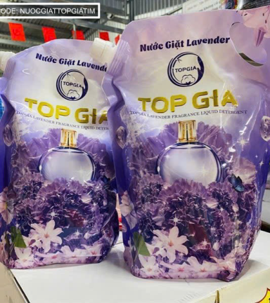 Set 2 túi nước giặt topgia hương Lavender 2000ml( 2 túi tổng 4000ml) - NUOCGIATTOPGIATIM