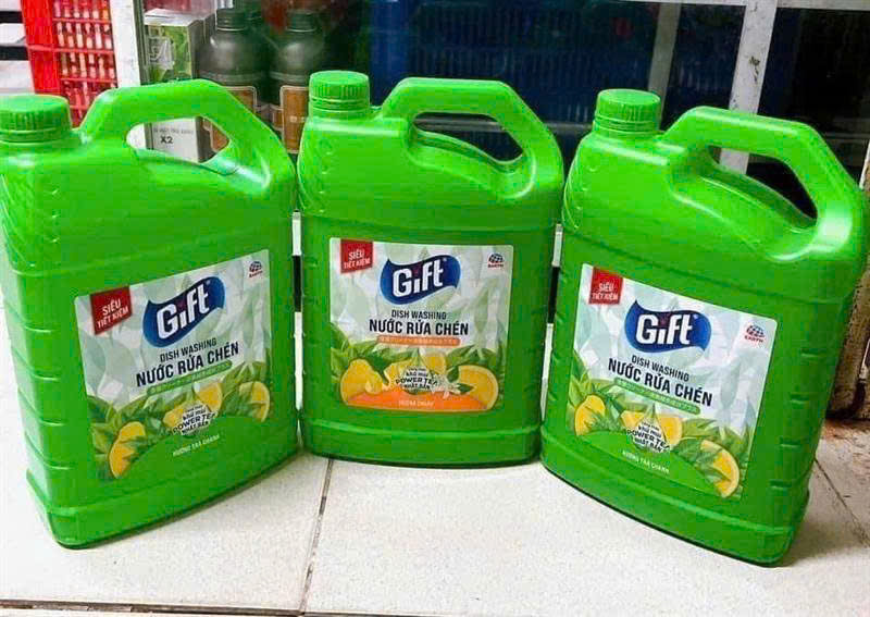 Chuyên sỉ can Nước rửa chén Gift 3,8kg 2 Chuyên sỉ can Nước rửa chén Gift 3,8kg