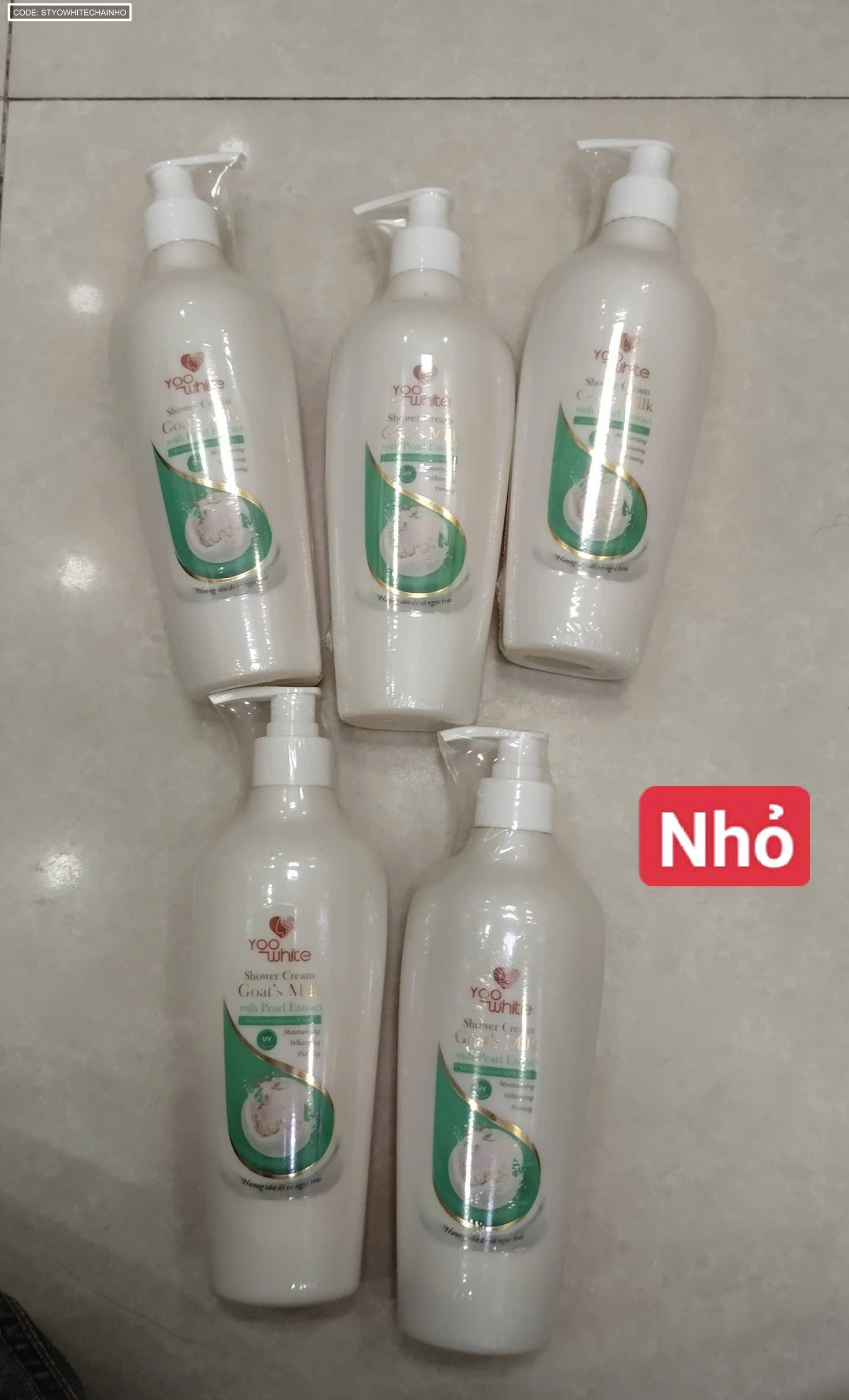 Sữa tắm Yoowhite chai nhò 2 Sữa tắm Yoowhite chai nhò