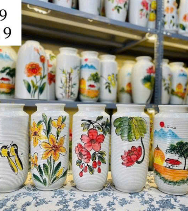 Lọ Hoa Gốm Sứ Nhiều Mẫu Cao 29, miệng 9 - LOHOA