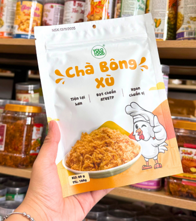 Chà Bông Xù YOLO Thơm Ngon - Gói 100g - CBXYG100G