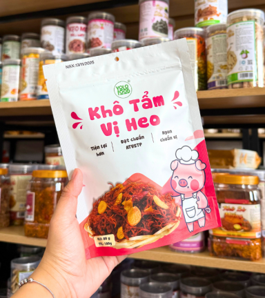 Khô Tẩm Vị Heo Thương Hiệu Yolo Thơm Ngon Gói 100g - KTVHYG100G