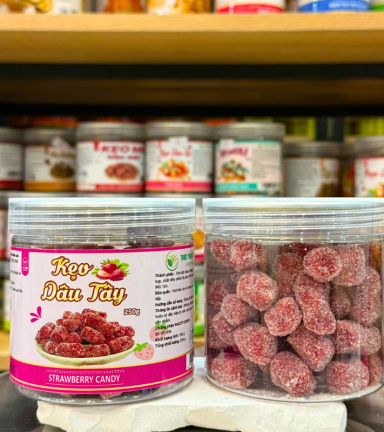 Kẹo Hương Dâu Tây Mini 250g - Hộp Pet - KHDTMHP250G