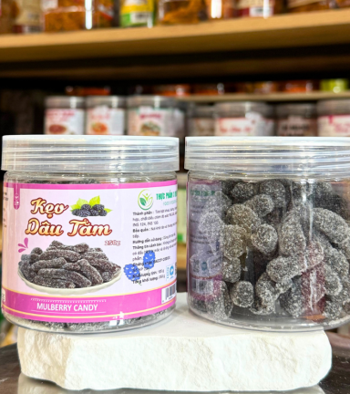 Kẹo Dâu Tằm Mini 250g - Hộp Pet - KHDTMHP250GR