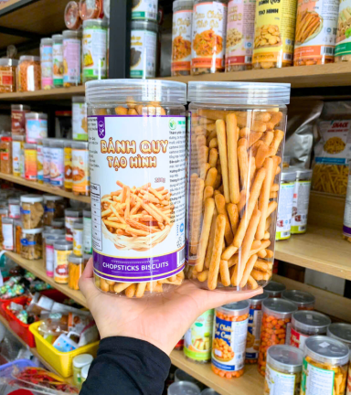 Bánh Quy Tạo Hình (Quy Đũa) 250g - Hộp Pet - BQTHQDHP250G