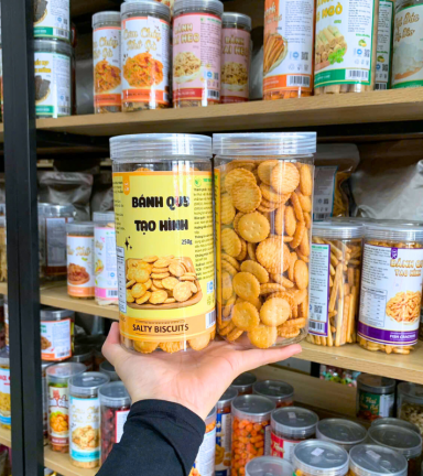 Bánh Quy Tạo Hình (Quy Tròn) 250g - Hộp Pet - BQTHQTHP250G