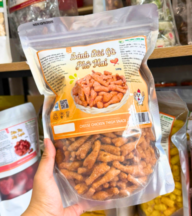Bánh Đùi Gà Phô Mai 500g Túi Zip Bạc - BANHDUIGAZIPBAC
