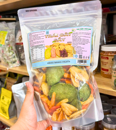 Trái Cây Thập Cẩm Sấy Giòn 300g - Túi Zip Bạc - TCSGTZB300G