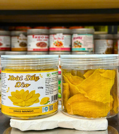 Xoài Sấy Dẻo Mini 150g - Hộp Pet - XSDMHP150G