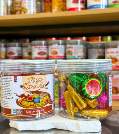 Kẹo Socola Mix Mini 250g - Hộp Pet - KSMMHP250G