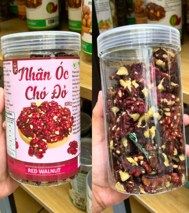 Nhân Óc Chó Đỏ Chile Thơm Ngon 350g - Hộp Pet - NOCDCHP350G