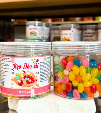 Kẹo Dẻo Bi Thơm Ngon 300g - Hộp Pet - KDBHP300G