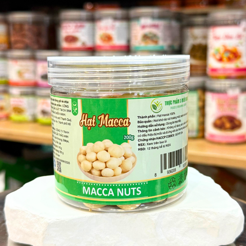 Nguồn hàng sỉ nhân Macca Thơm Ngon 200g - Hũ Pet 7 Nguồn hàng sỉ nhân Macca Thơm Ngon 200g - Hũ Pet