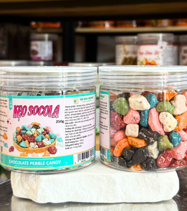 Kẹo Socola Sỏi Đá Mini 250g - Hộp Pet - KSSDMHP250G