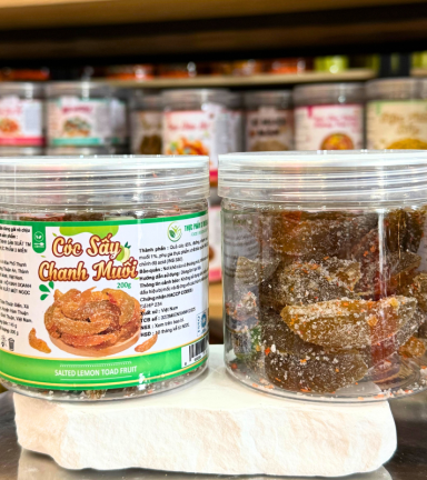 Cóc Sấy Chanh Muối Mini 200g - Hộp Pet - CSCMMHP200G