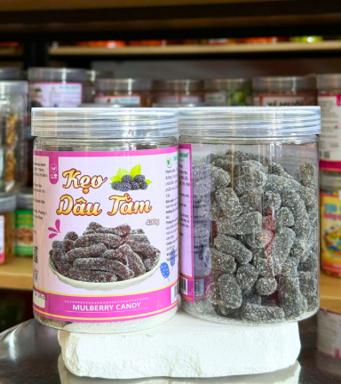 Kẹo Dâu Tằm 400g - Hộp Pet - KHDTHP400G