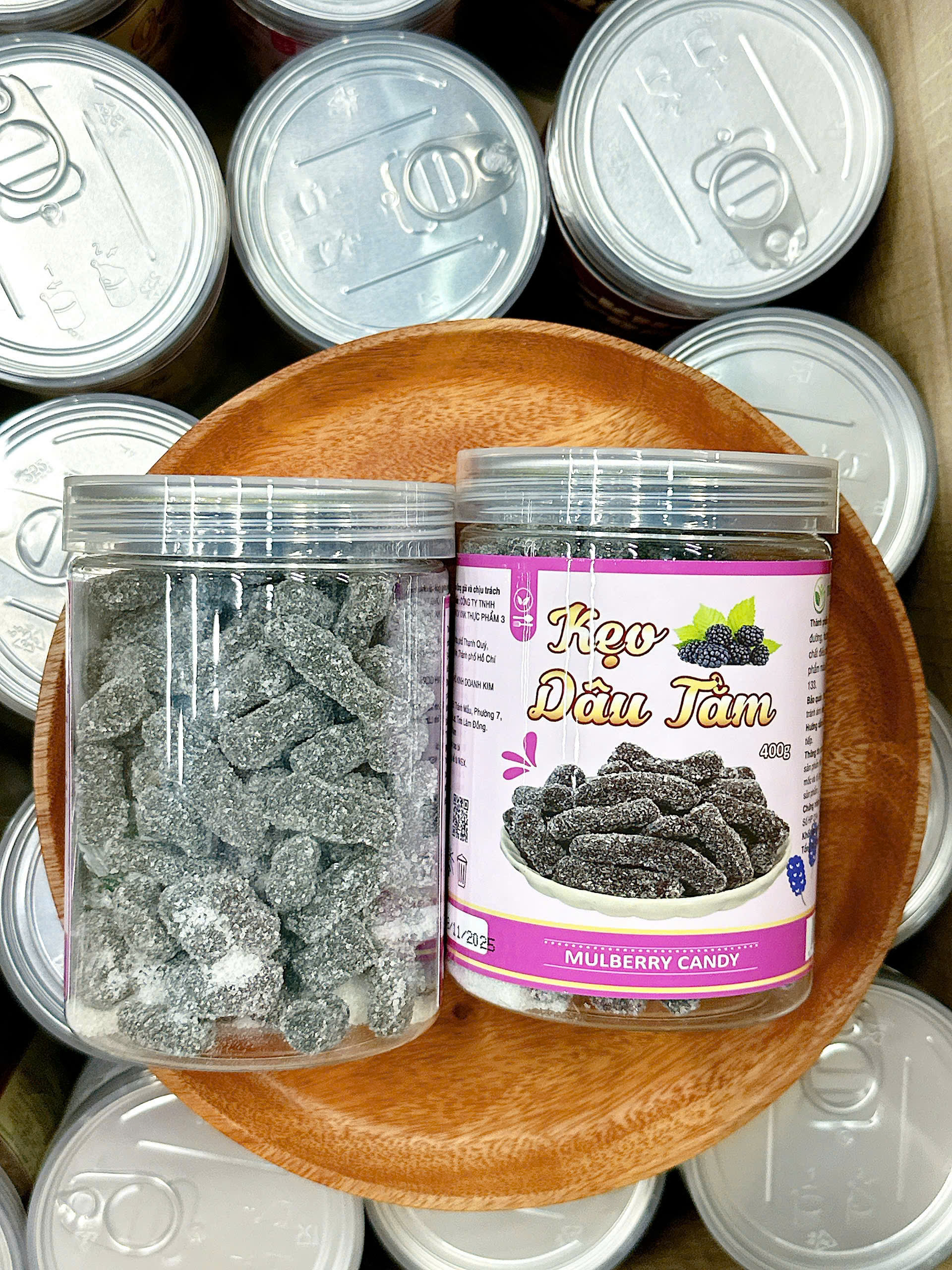 Kẹo Hương Dâu Tằm 400g - Hộp Pet 6 Kẹo Hương Dâu Tằm 400g - Hộp Pet