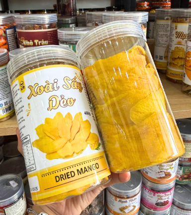 Xoài Sấy Dẻo Nguyên Vị Thơm Ngon 400g - Hũ Pet - XSDHP400G