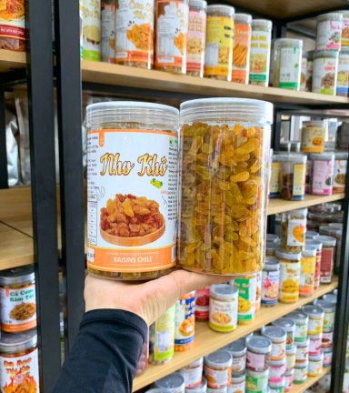 Nho Khô - Nho Vàng Thơm Ngon 500g - Hũ Pet - NKNVHP500G