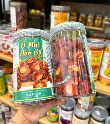 Ô Mai Đào Bổ Thơm Ngon 500g - Hũ Pet - OMDBHP500G