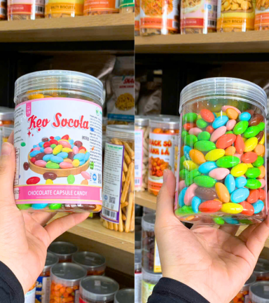 Kẹo Socola Nhộng 500g - Hũ Pet - KSNHP500G