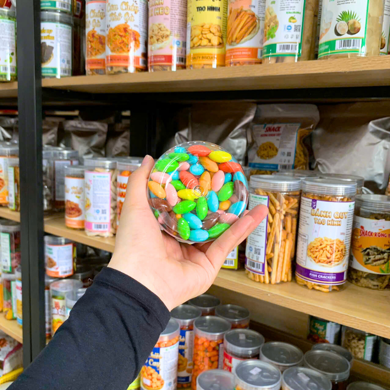 Kẹo Socola Nhộng 500g - Hũ Pet 6 Kẹo Socola Nhộng 500g - Hũ Pet