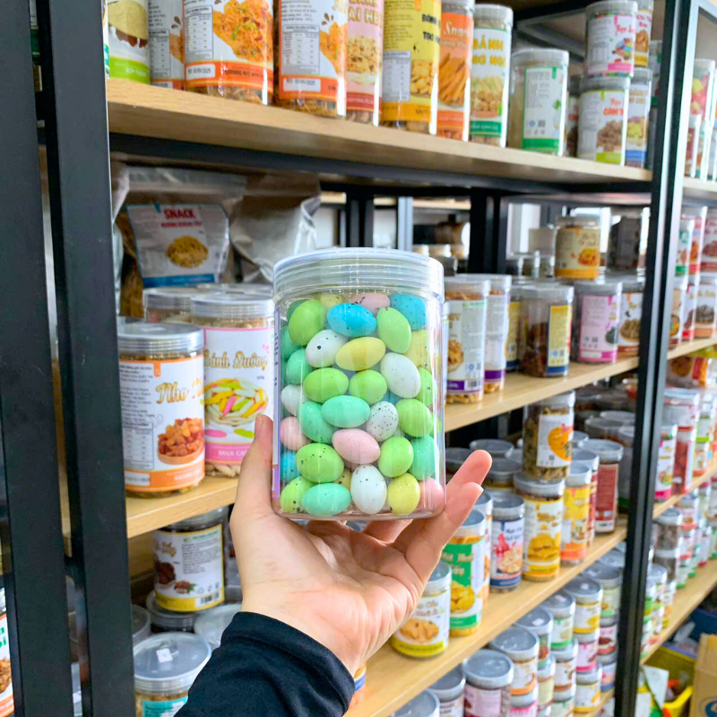 Kẹo Socola Trứng 500g - Hũ Pet 6 Kẹo Socola Trứng 500g - Hũ Pet