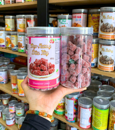 Kẹo Hương Dâu Tây 500g - Hộp Pet - KHDTHP500G