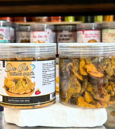 Da Cá Trứng Muối Mini Thơm Ngon 150g - Hộp Pet - DCTMMHP150G