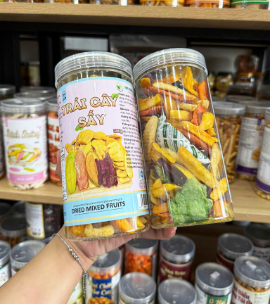 Trái Cây Sấy Thơm Ngon 300g - Hộp Pet - TCSHP300G