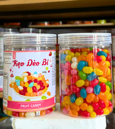 Kẹo Dẻo Bi 500g - Hộp Pet - KDBHP500G