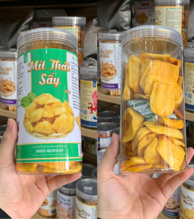 Mít Thái Sấy Thơm Ngon (Loại xuất khẩu) 230g - Hộp Pet - MTSHP230G