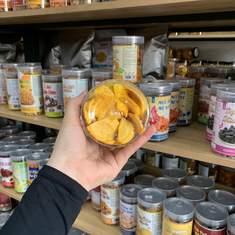 Mít Thái Sấy Thơm Ngon (Loại xuất khẩu) 230g - Hộp Pet 6 Mít Thái Sấy Thơm Ngon (Loại xuất khẩu) 230g - Hộp Pet