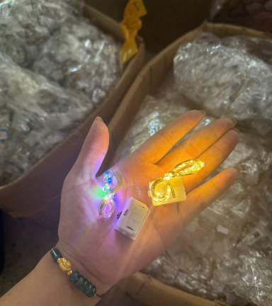 1 Dây ĐÈN CHỚP PIN ĐỦ MÀU & MÀU VÀNG loại 1m - 1DYN