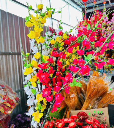 Set 5 CÀNH HOA ĐÀO CỔ - Loại Dài - SET5CNHHOA