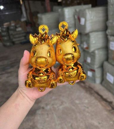 Ngựa Vàng trang Trí Tết 2026 - NGAVNGTRANG