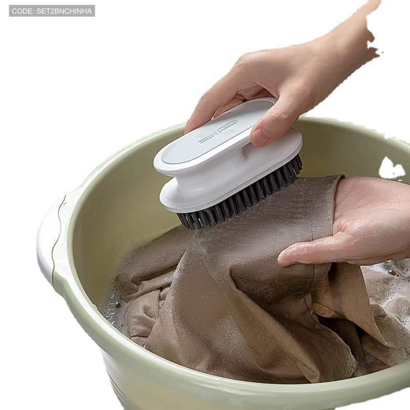 Set 2 Bàn Chải Nhựa Chà Đồ chà Sàn Có Tay Cầm 12CM 8 Set 2 Bàn Chải Nhựa Chà Đồ chà Sàn Có Tay Cầm 12CM