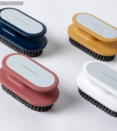 Set 2 Bàn Chải Nhựa Chà Đồ chà Sàn Có Tay Cầm 12CM - SET2BNCHINHA