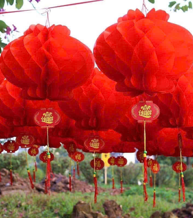 Combo 50c (5 Bịt) - mỗi bịt 10 LỒNG ĐÈN GIẤY ( F35 / 30CM ) - COMBO100C10BT