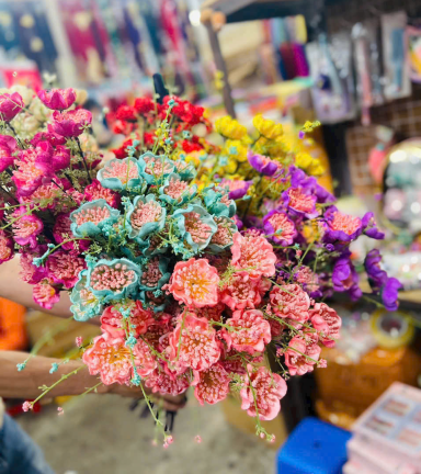 Combo 10 Cành HOA GẠO XỐP Nhiều Màu ( 10 Cành) - COMBO10CNHHOA